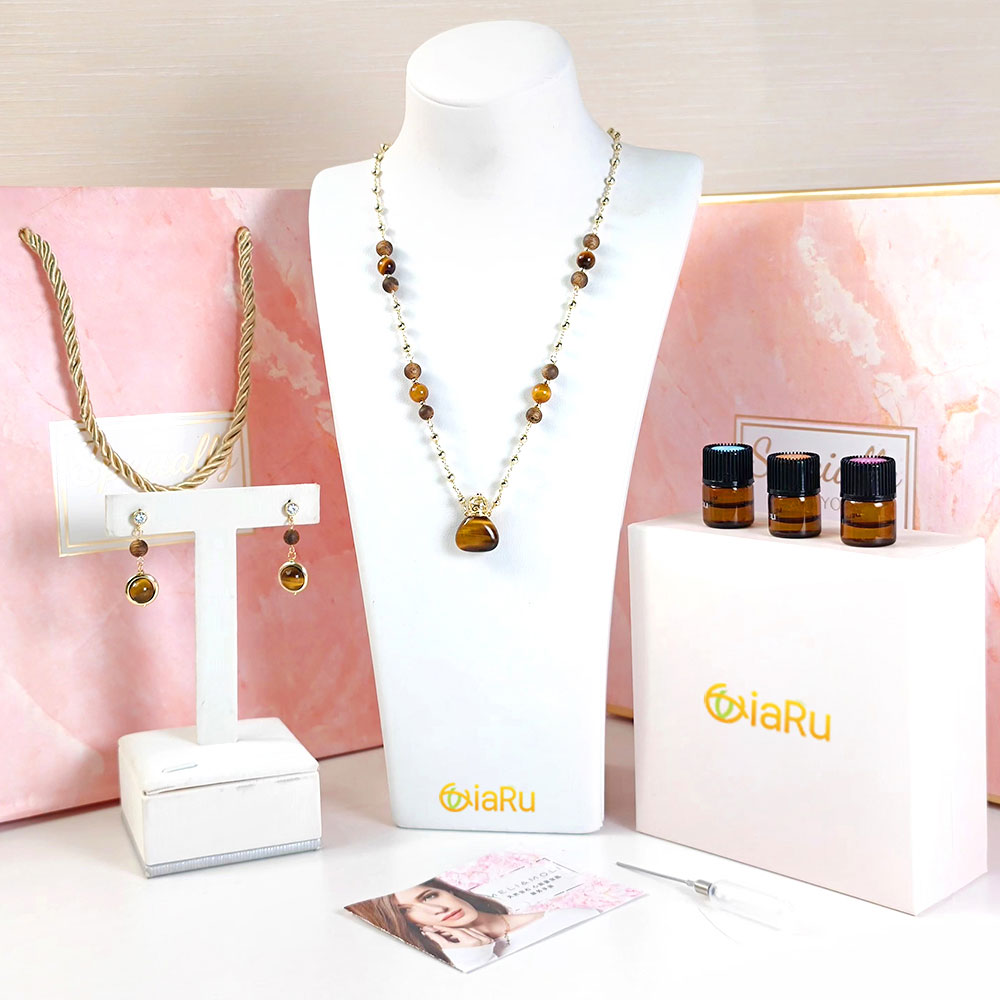 虎眼石镂空项链套装<经典版>