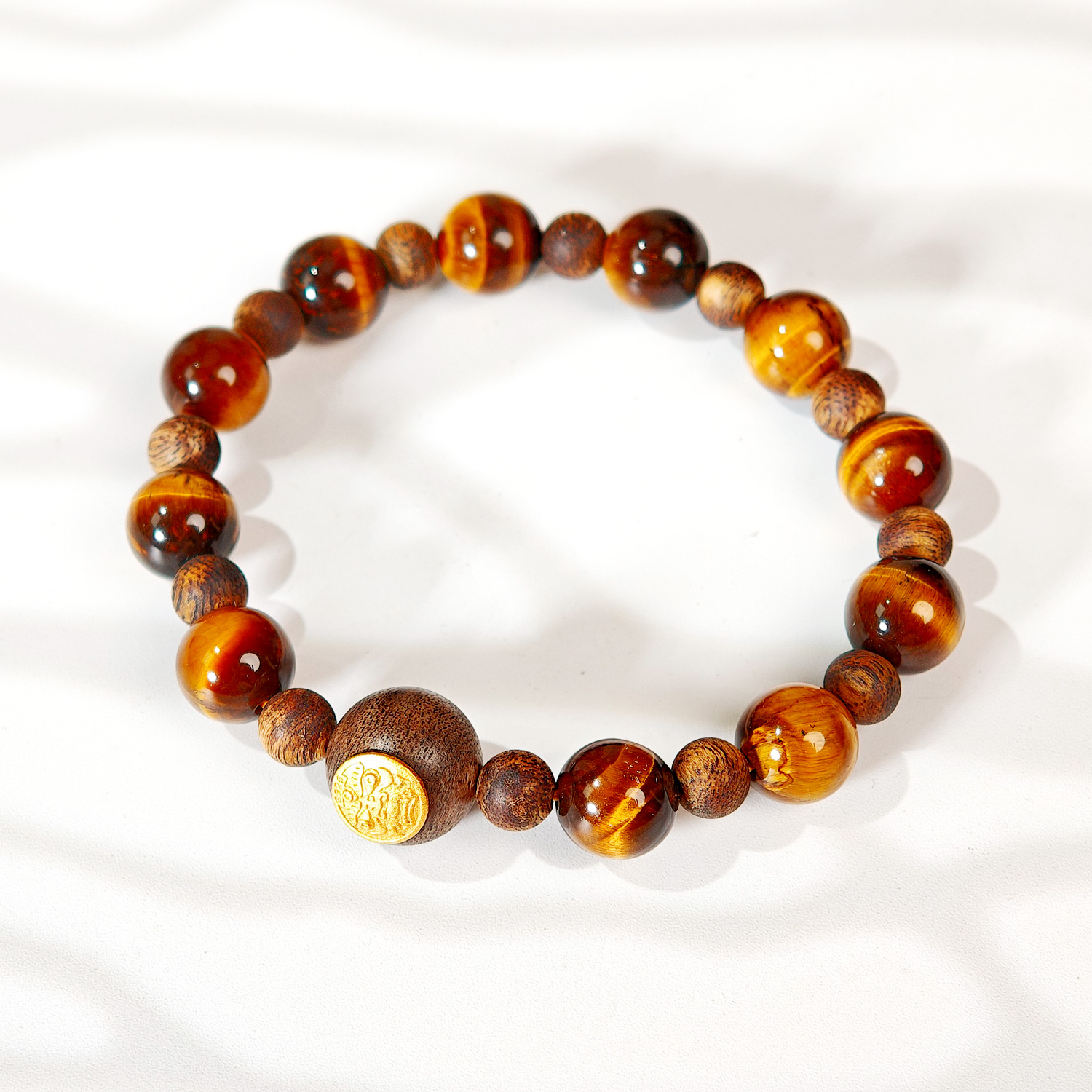 虎眼石/沉香木珠手链